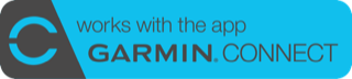 Works with the Garmin Connect app