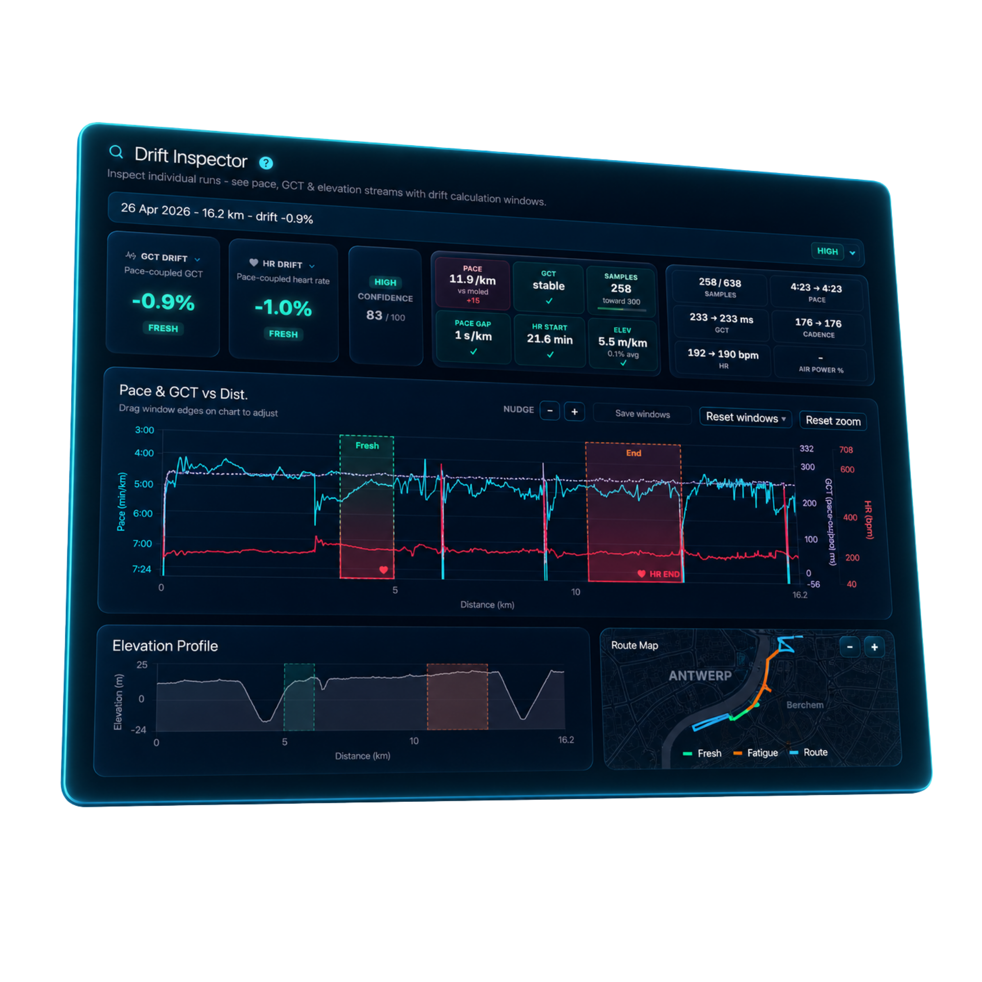Run-It drift inspector tile
